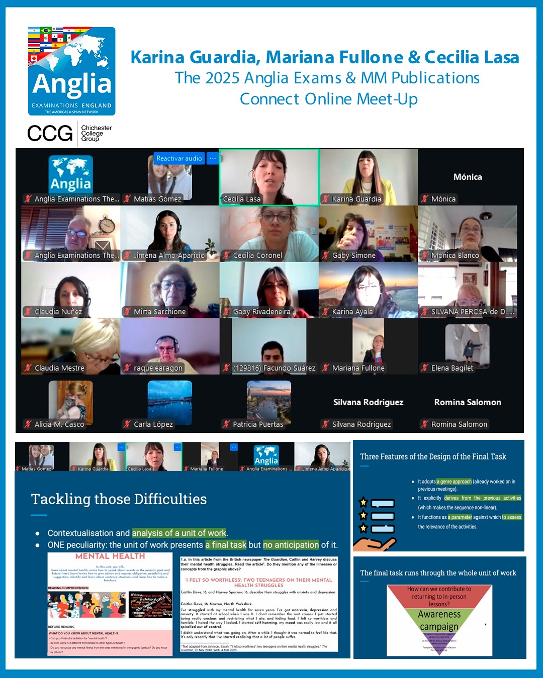 La imagen muesra una foto de la actividad que se realizó por zoom