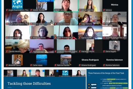 La imagen muesra una foto de la actividad que se realizó por zoom